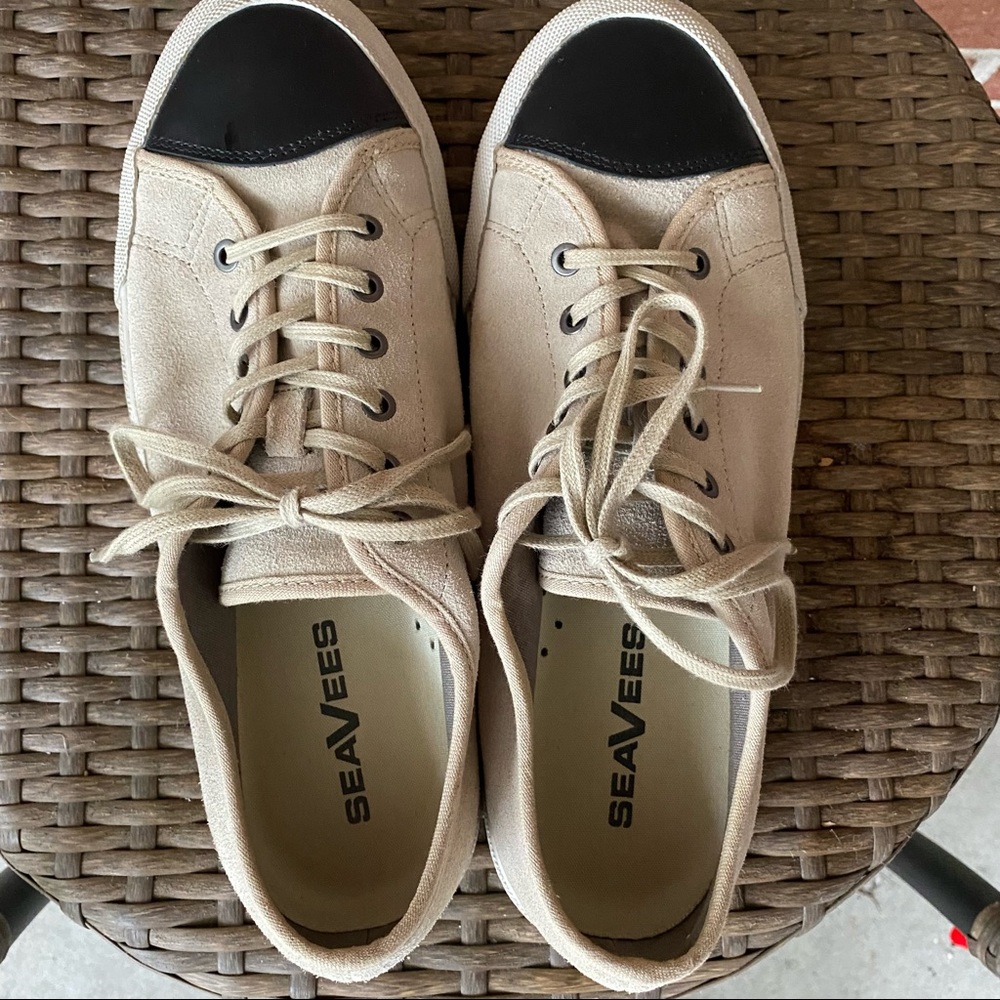 SeaVees Army Issue Low Dharma putty suede leather shoes Sz 10